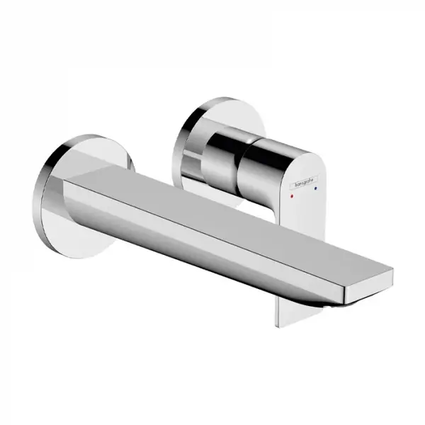 Baterie lavoar incastrata, finisaj crom, instalare cu 2 orificii, Hansgrohe Rebris E