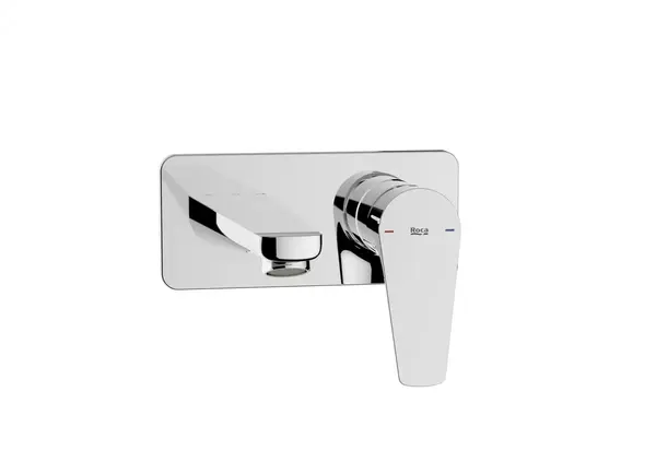 Baterie lavoar Roca Atlas A5A3590C00, m9ontare pe perete, 208 mm, necesita valva, Crom