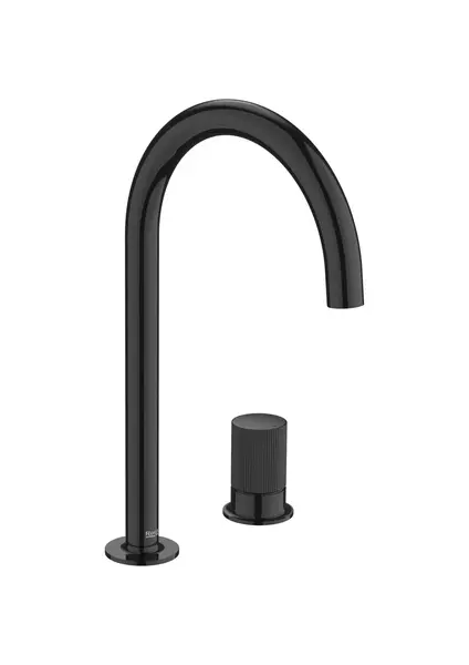 Baterie lavoar Roca NU A5A3D3FCN0, L, 287 mm, lucios, Negru titan