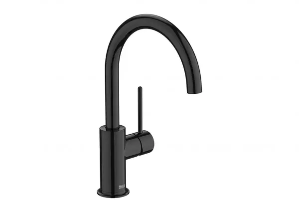 Baterie lavoar Roca NU A5A4A3FCN0, L, 279 mm, lucios, Negru titan