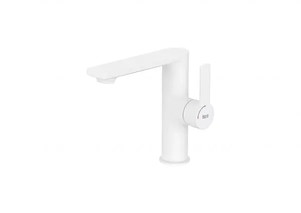 Baterie lavoar Roca Targa A5A405FB00, M, 165 mm, pornire rece, mat, Alb