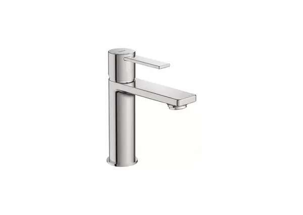 Baterie lavoar Roca Targac A5A325FSM0, marime M, 160 mm, pornire rece, mat, Otel satinat