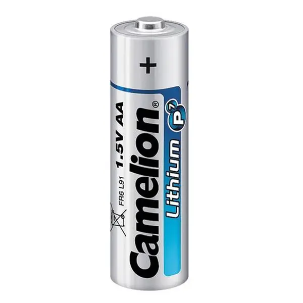 Baterie litiu AA (LR6) 1.5V Camelion, blister 2 bucăți