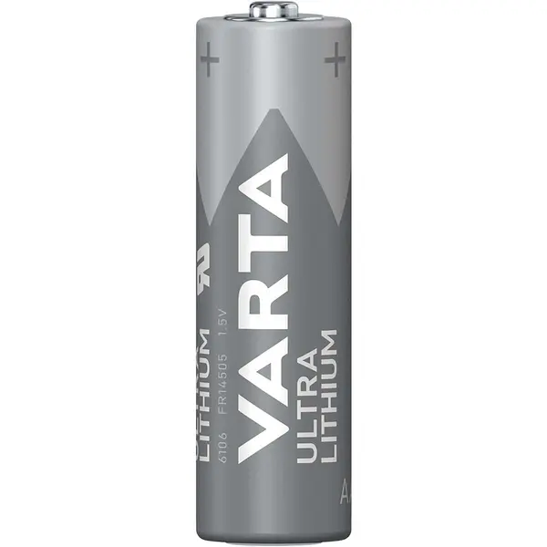 Baterie litiu AA (LR6) 1.5V Varta, blister 2 bucăți
