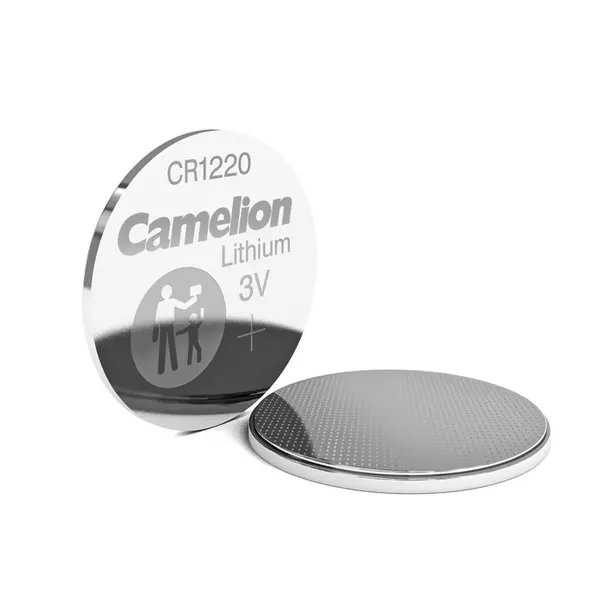Baterie litiu CR1220 3V 38mAh, blister 5 bucăți, Camelion