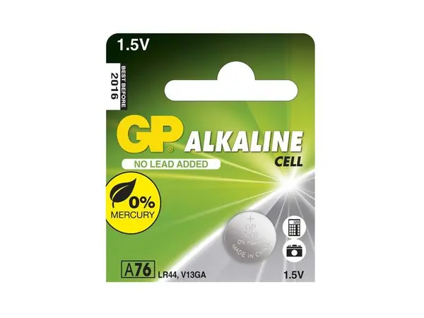 Baterie LR44 (A76) GP alcalină
