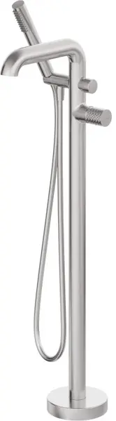Baterie pentru cada freestanding, otel, cu set de dus, Deante Silia Hexa