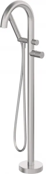 Baterie pentru cada freestanding, otel, cu set de dus, Deante Silia Hexa