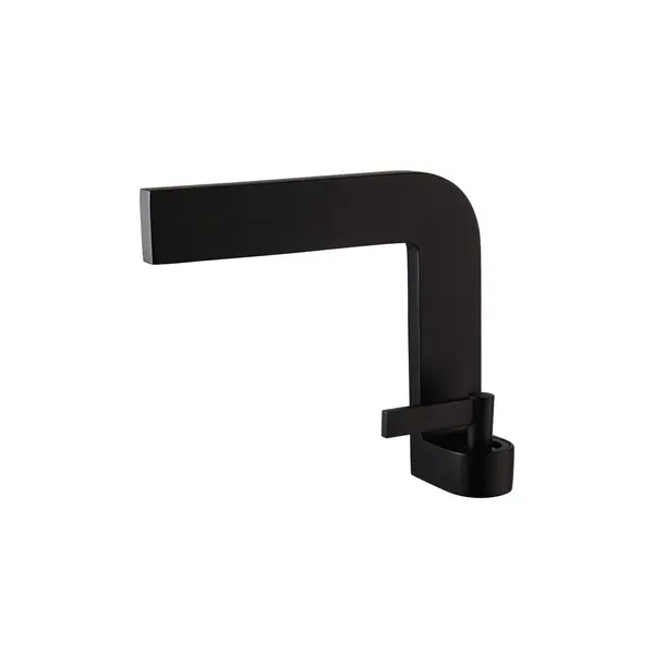 Baterie pentru chiuveta baie, Model negru mat, Dimensiune 19 cm