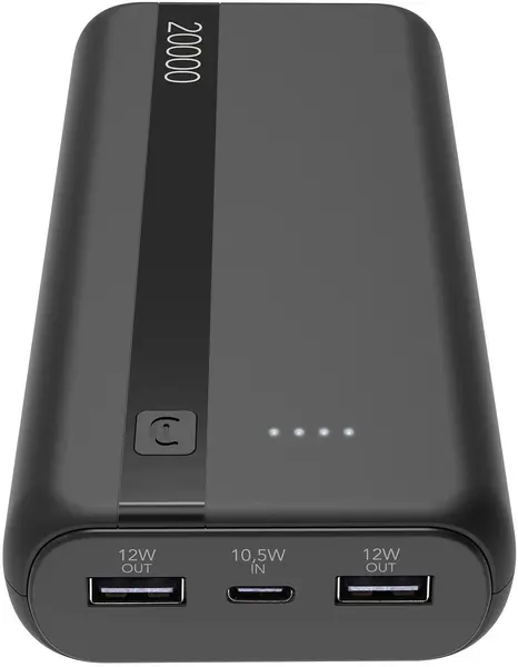 Baterie portabilă Cellularline - Essence Entry, 20000 mAh, negru