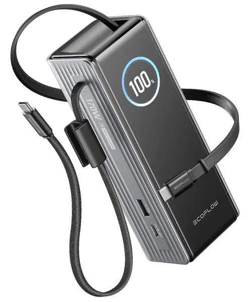 Baterie portabilă EcoFlow - Rapid, 25 000 mAh, gri