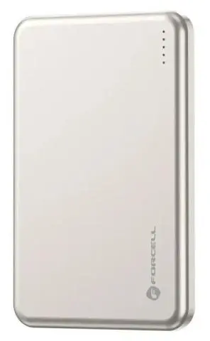 Baterie portabilă Forcell - F-Energy Slim F5K9, 5000 mAh, MagSafe, argintiu