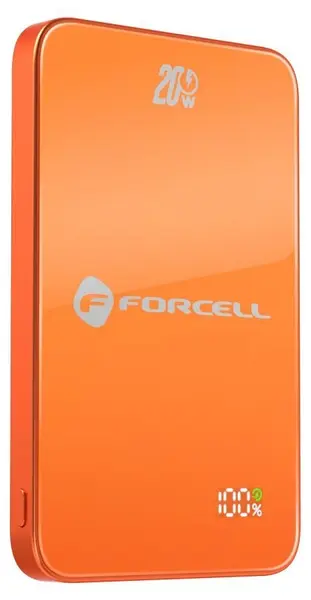 Baterie portabilă Forcell - F-Energy SuperSlim F5K8, 5000 mAh, MagSafe, portocaliu