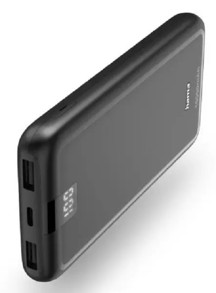 Baterie portabilă Hama - 201711, 24000 mAh, Neagră