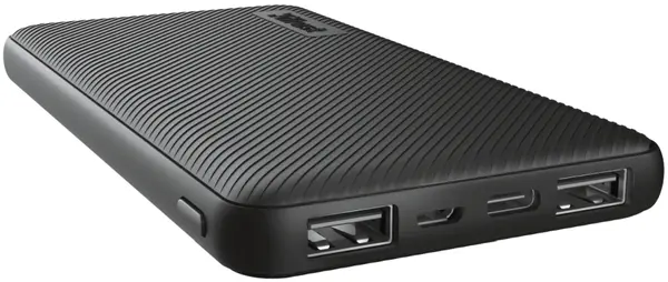 Baterie portabilă Trust - Primo Fast Ultra-thin ECO, 10000 mAh, Neagră