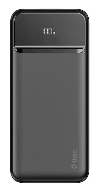 Baterie portabilă ttec – ReCharger LCD, 20000 mAh, neagră