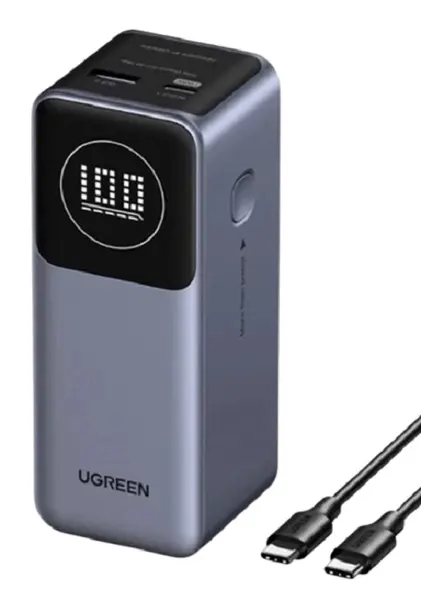Baterie portabilă Ugreen - Nexode PB724, 12 000 mAh, Neagră