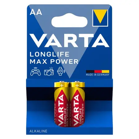 Baterie Varta alcalina Longlife maxpower AA LR6 2 bucati/set Baterie Varta alcalina Longlife maxpower AA LR6 2 bucati/set