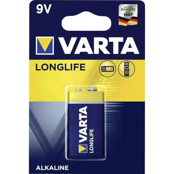 Baterie Varta Longlife 6LR61, 9V, alcalina, 1 buc