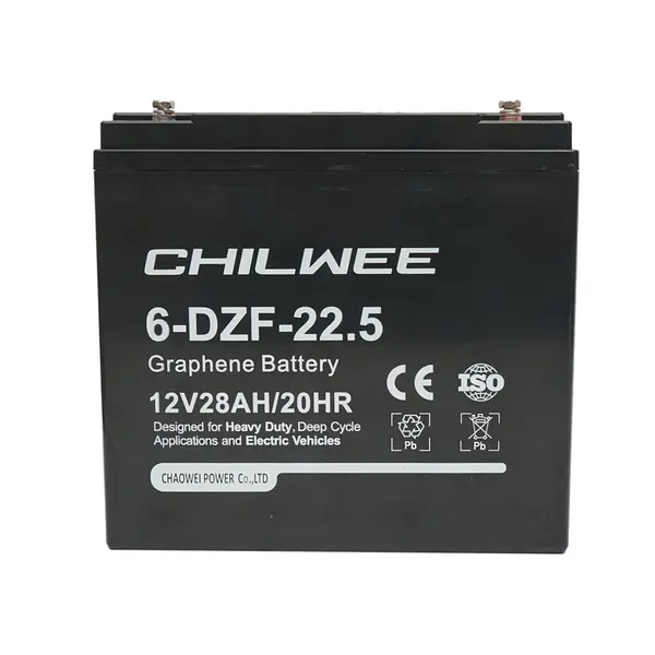 Baterie VRLA cu gel pentru biciclete si tricicluri electrice cu grafen 12V, 28Ah