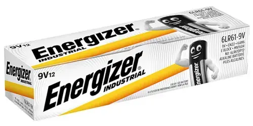 Baterii industriale 9V Energizer, 12 buc/cutie