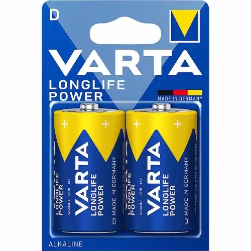 Baterii Varta Long Life tip D, alcaline, blister 2 bucati, pentru aparatele IMKER model M02 sau M03