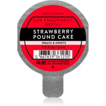 Bath & Body Works Strawberry Pound Cake parfum pentru masina rezervă