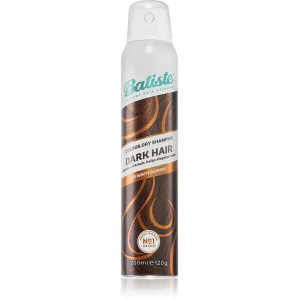 Batiste Colour Dry Shampoo Dark Brunette șampon uscat pentru par saten spre inchis 200 ml