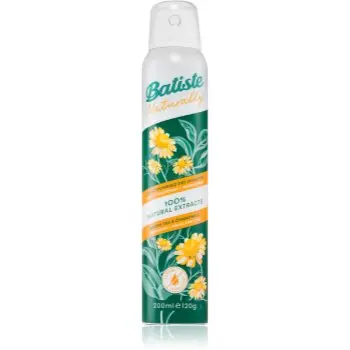 Batiste Naturally Green tea & Chamomile sampon uscat pentru a absorbi excesul de sebum
