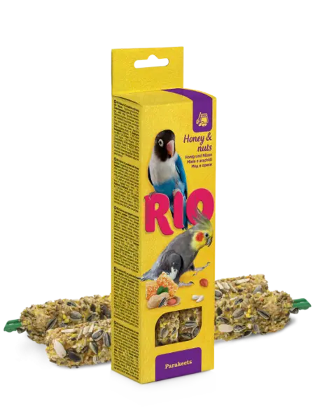 Batoane cu miere si nuci pentru perusi Rio, 2 x 75g