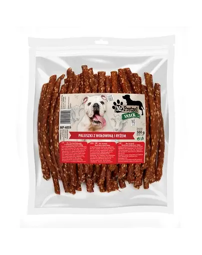 Batoane pentru câini câini MR. PRETZEL 500 g vită și organe