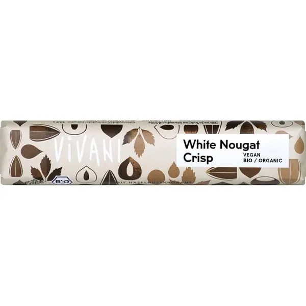 Baton alb crocant cu alune si unt de cacao, eco - 35 g