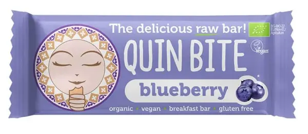 Baton bio raw, afine 30 g, Quin Bite
