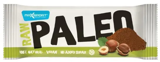 Baton crud de cacao și alune de pădure, 50 g, Maxsport