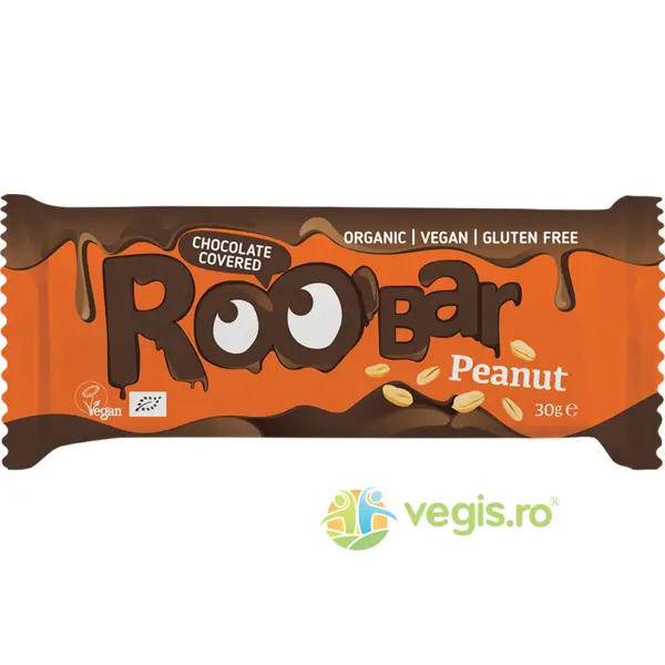 Baton cu Arahide Invelit in Ciocolata fara Gluten Ecologica/Bio 30g