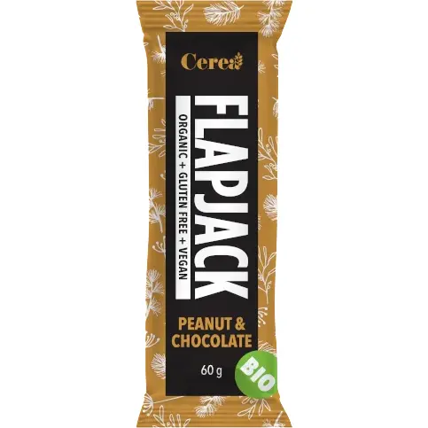 Baton cu Arahide si Ciocolata fara Gluten Flapjack Ecologic/Bio 60g