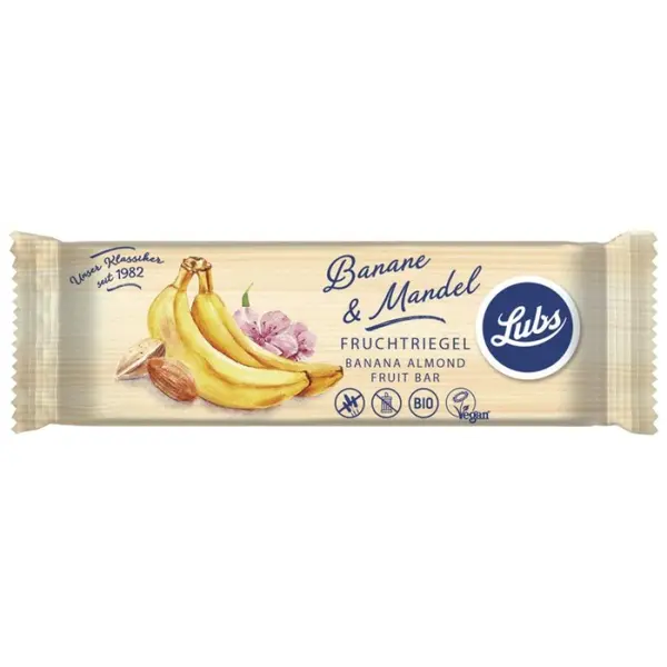 Baton cu banana si migdale fara gluten, eco - 40 g