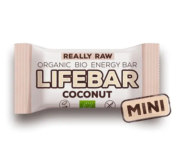 Baton cu cocos raw Lifebar Bio, 25g, Lifefood