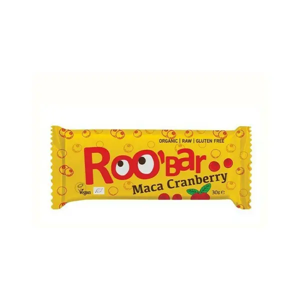 Baton cu maca si merisor bio 30g Roobar