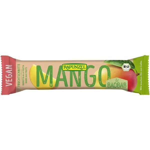 Baton de fructe cu mango si baobab, eco - 40 g