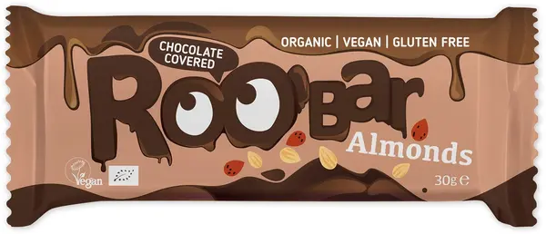 Baton de migdale cu ciocolată, 30 g, Roobar