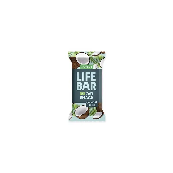 Baton de ovaz cu cocos, bio, 40g, Lifebar