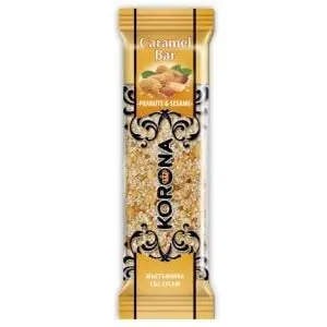Baton de susan si arahide cu caramel Korona, 45g Engros