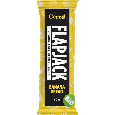 Baton din Fulgi de Ovaz si Banane Banana Bread fara Gluten Ecologic/Bio 60g