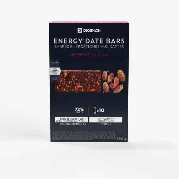 Baton energizant cu curmale și fructe de pădure 10x35gr