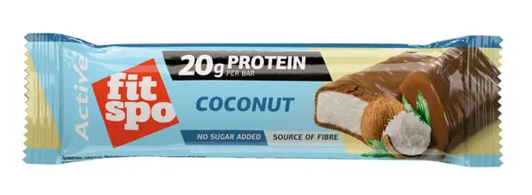 Baton proteic Active, cocos, 60 g, FitSpo