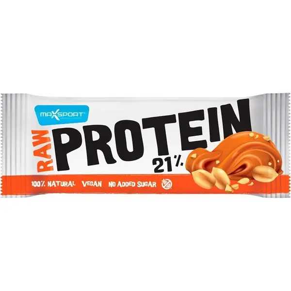 Baton Proteic cu Alune si Sare Vulcanica, Raw Protein 21 % ,Max Sport, 50 g