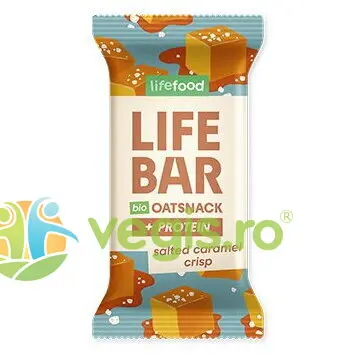 Baton Proteic de Ovaz cu Caramel Sarat Ecologic/Bio 40g