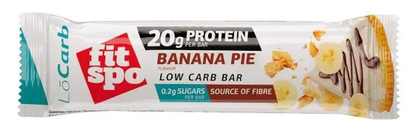 Baton proteic Lo Carb, banoffee pie, 60 g, FitSpo