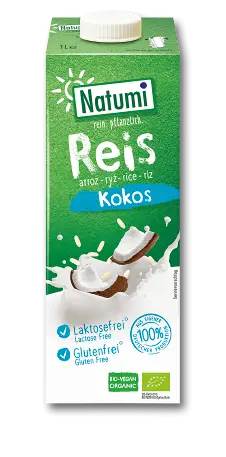 Bautura Bio din orez cu cocos, 1l, Natumi